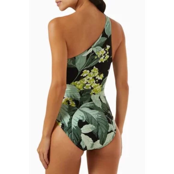 NORMA KAMALI One Shoulder X Mio Lace Up One Piece Swimsuit - Picture 2 of 10